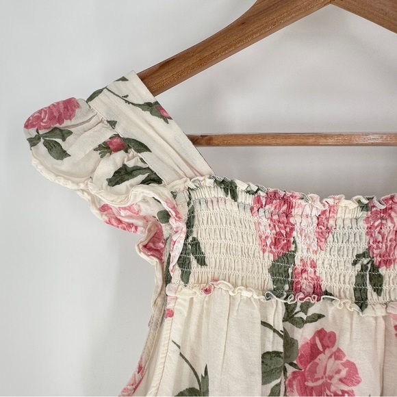 Old Navy Floral Maxi Dress - Cream and Pink - Picture 10 of 12